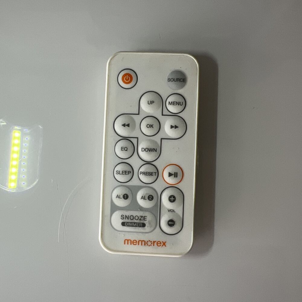 Memorex Mi4021p Factory Original iPod Dock Clock Radio Remote For Mi4021p